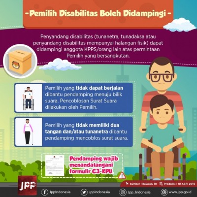 Pemilih Disabilitas Boleh Didampingi - 20190412